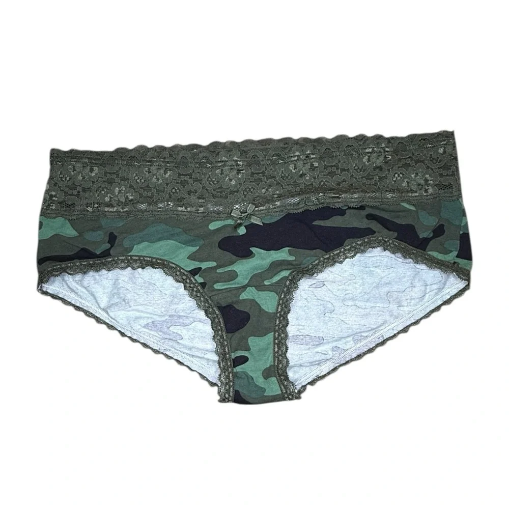 Torrid Cotton Mid-Rise Lace Trim Hipster Set of 3 Pair of Panties - Picture 2 of 8